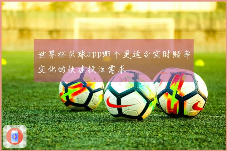 世界杯买球app哪个更适合实时赔率变化的快速投注需求